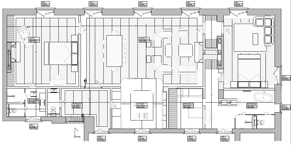 Plan d'étage d'un appartement